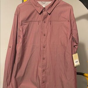 NWT Reel Legends Men's Shirt in Zinfandel Color
